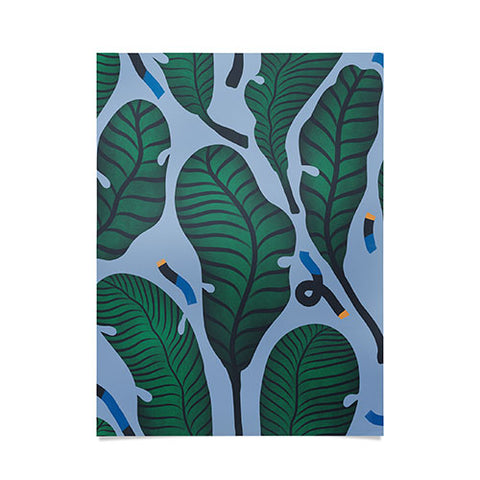 MSRYSTUDIO Retro Jungle Out Poster