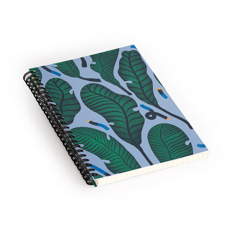 MSRYSTUDIO Retro Jungle Out Spiral Notebook