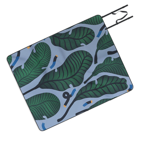MSRYSTUDIO Retro Jungle Out Picnic Blanket