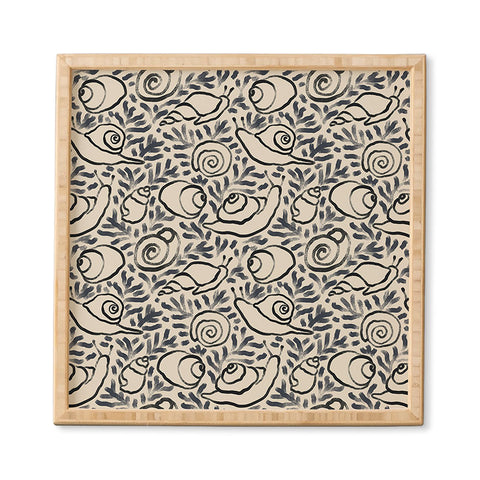 MSRYSTUDIO Snail Gardener Framed Wall Art