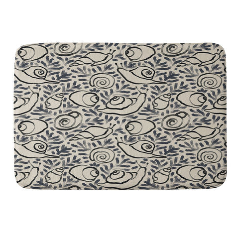 MSRYSTUDIO Snail Gardener Memory Foam Bath Mat