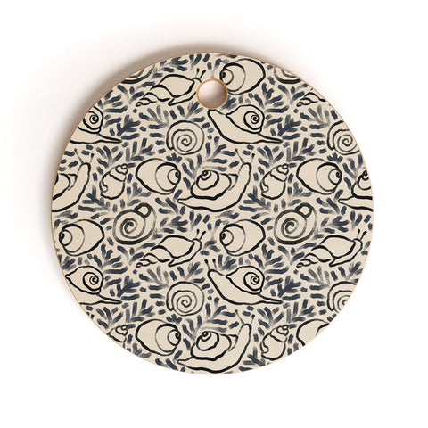 MSRYSTUDIO Snail Gardener Cutting Board Round