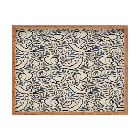 MSRYSTUDIO Snail Gardener Rectangular Tray
