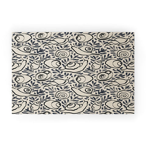MSRYSTUDIO Snail Gardener Welcome Mat