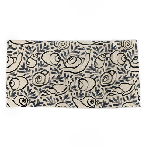 MSRYSTUDIO Snail Gardener Beach Towel