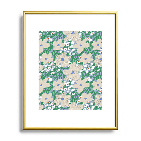 MSRYSTUDIO Spring Breeze Metal Framed Art Print