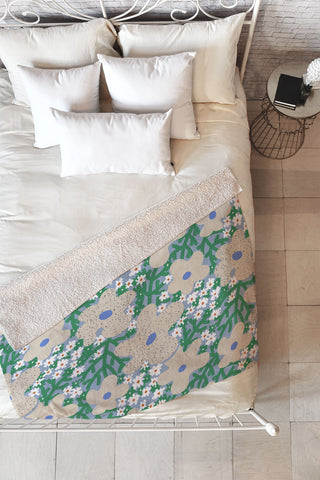 MSRYSTUDIO Spring Breeze Fleece Throw Blanket