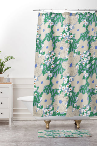 MSRYSTUDIO Spring Breeze Shower Curtain And Mat