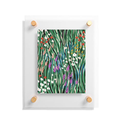 MSRYSTUDIO Windy Day In Garden Floating Acrylic Print