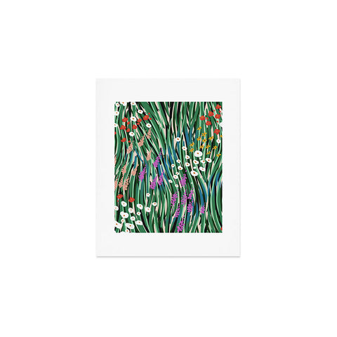 MSRYSTUDIO Windy Day In Garden Art Print