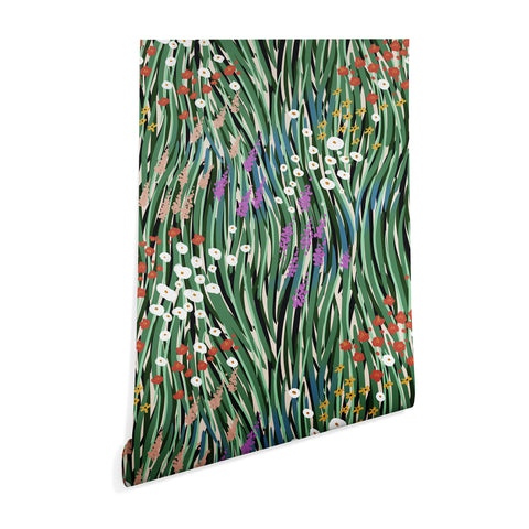 MSRYSTUDIO Windy Day In Garden Wallpaper