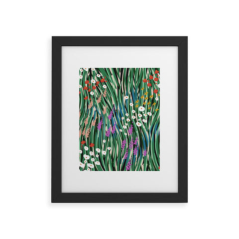 MSRYSTUDIO Windy Day In Garden Framed Art Print