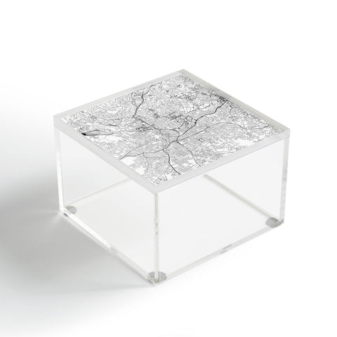 multipliCITY Atlanta White Map Acrylic Box