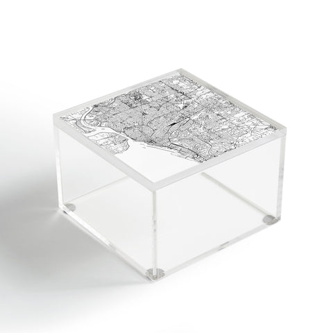 multipliCITY Buffalo White Map Acrylic Box