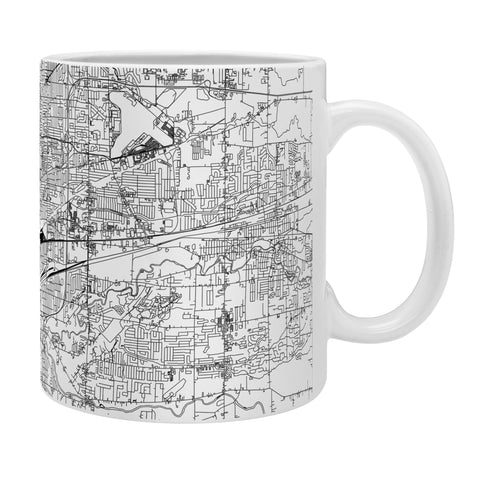 multipliCITY Buffalo White Map Coffee Mug
