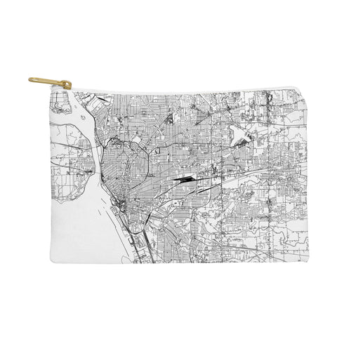 multipliCITY Buffalo White Map Pouch