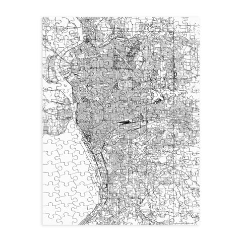 multipliCITY Buffalo White Map Puzzle