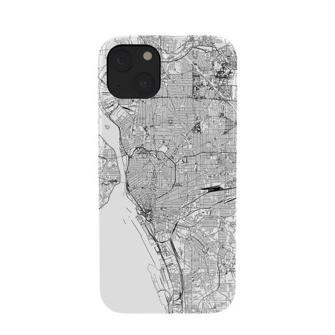 multipliCITY Buffalo White Map Phone Case