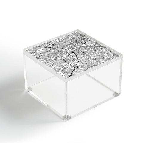 multipliCITY London White Map Acrylic Box