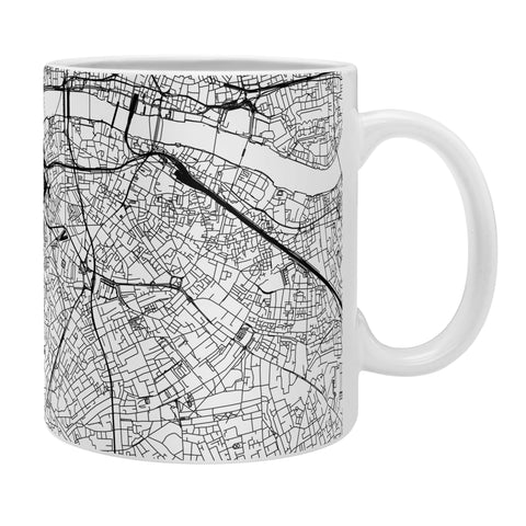 multipliCITY London White Map Coffee Mug