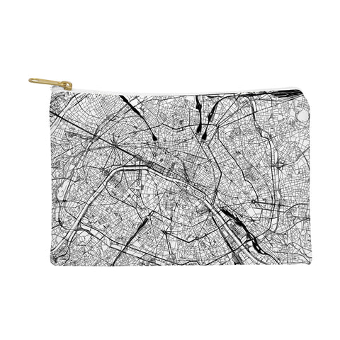 multipliCITY Paris White Map Pouch