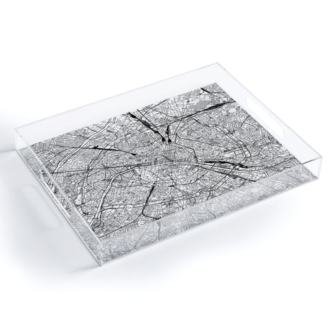 multipliCITY Paris White Map Acrylic Tray