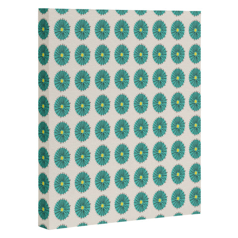 Mummysam Blue Flowers 1 Art Canvas