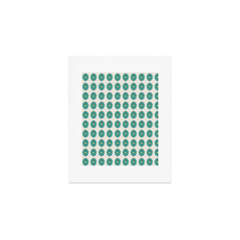 Mummysam Blue Flowers 1 Art Print