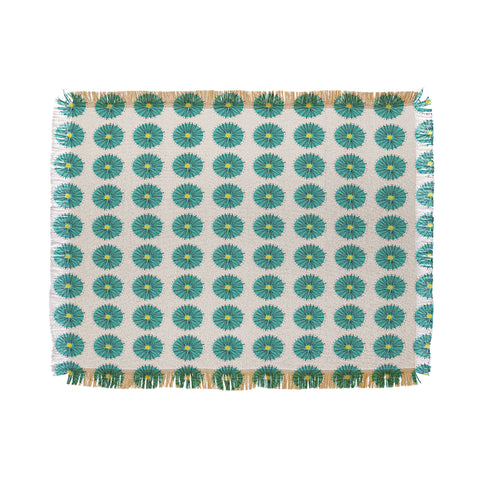 Mummysam Blue Flowers 1 Throw Blanket