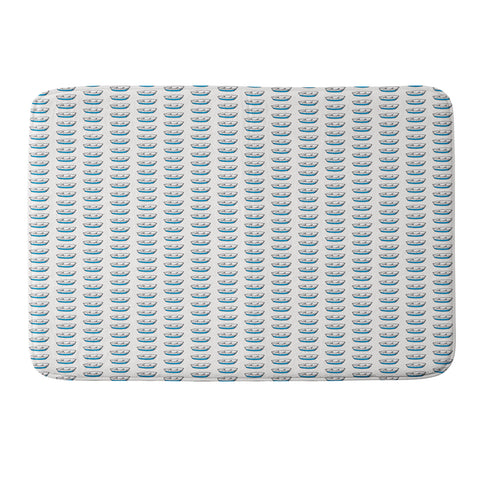Mummysam Bunny Dreams Of Boats Memory Foam Bath Mat