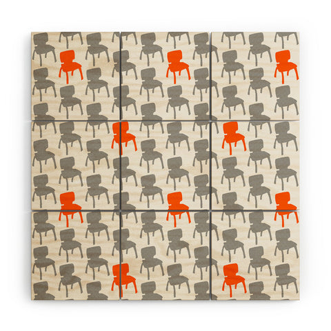 Mummysam Classic Chair Wood Wall Mural