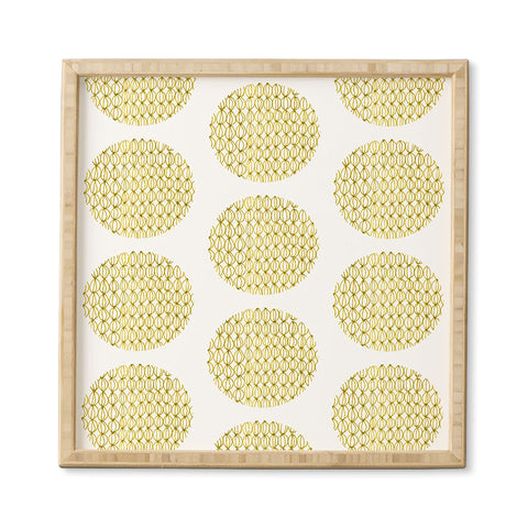 Mummysam Drawn Circles Framed Wall Art