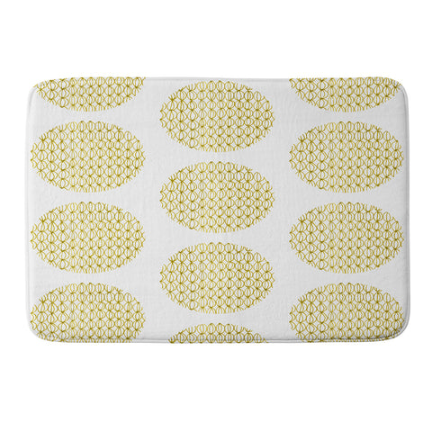 Mummysam Drawn Circles Memory Foam Bath Mat