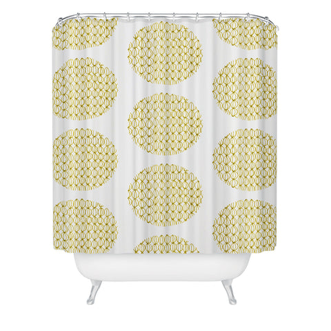 Mummysam Drawn Circles Shower Curtain