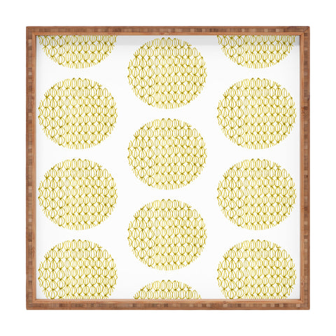 Mummysam Drawn Circles Square Tray