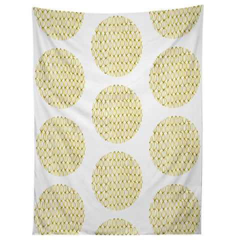 Mummysam Drawn Circles Tapestry