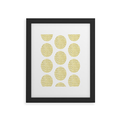 Mummysam Drawn Circles Framed Art Print