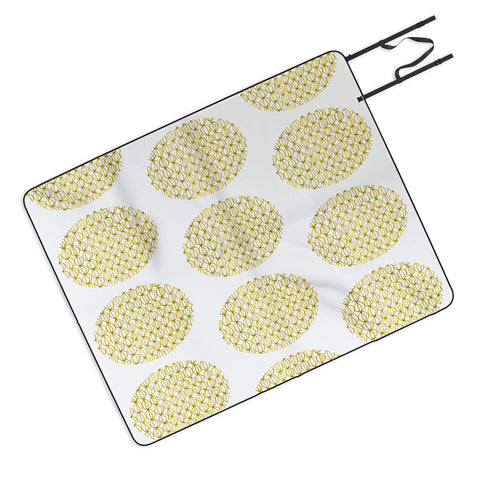 Mummysam Drawn Circles Picnic Blanket