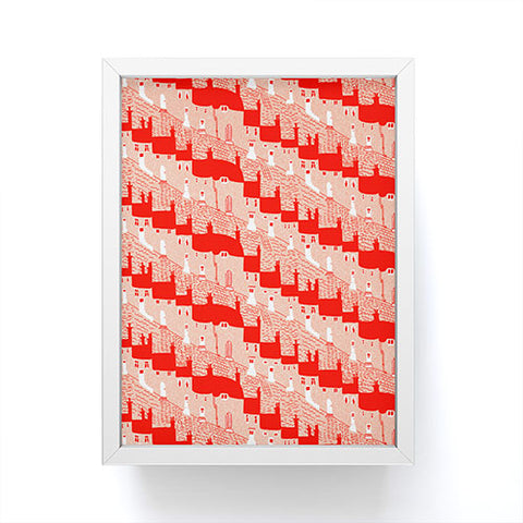 Mummysam English Village Framed Mini Art Print