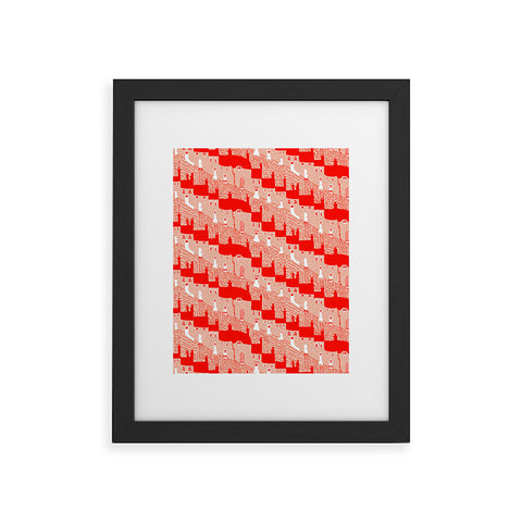 Mummysam English Village Framed Art Print