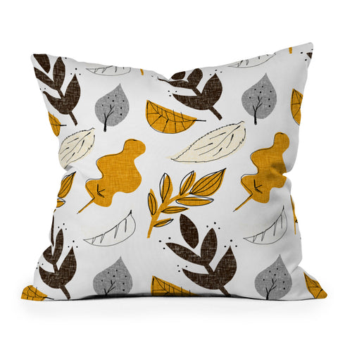Mummysam Fall Leaves Throw Pillow