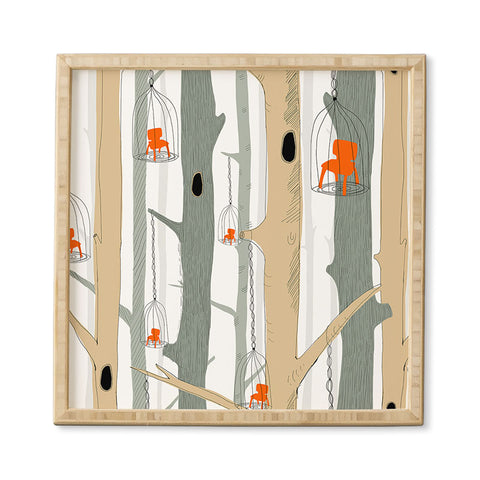 Mummysam Forest Of Chairs Framed Wall Art