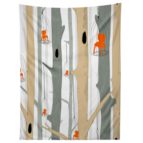 Mummysam Forest Of Chairs Tapestry
