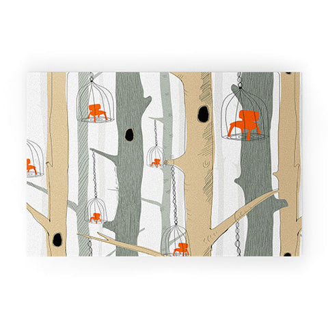 Mummysam Forest Of Chairs Welcome Mat