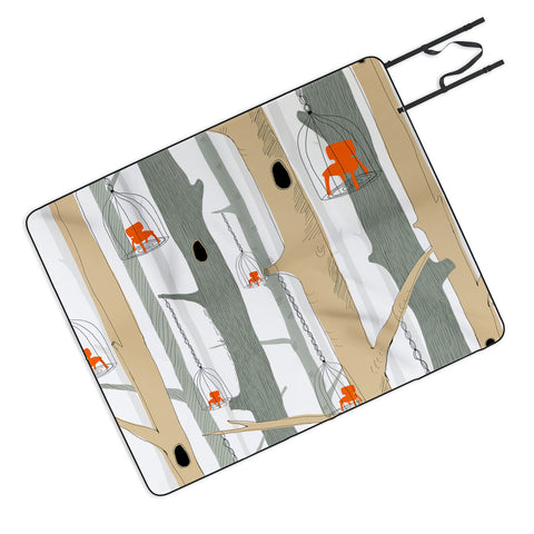 Mummysam Forest Of Chairs Picnic Blanket