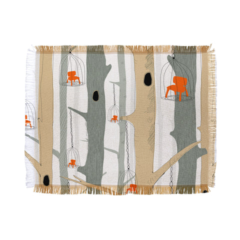 Mummysam Forest Of Chairs Throw Blanket