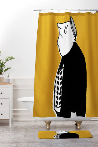 Mummysam George Shower Curtain And Mat