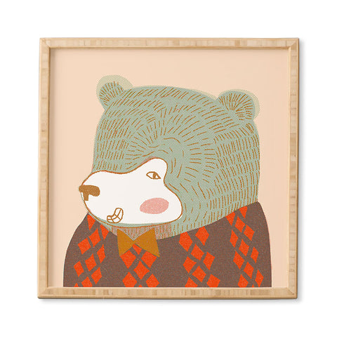 Mummysam Mr Bear Framed Wall Art