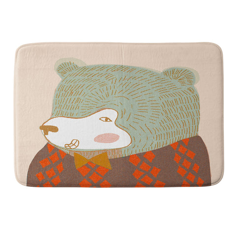 Mummysam Mr Bear Memory Foam Bath Mat
