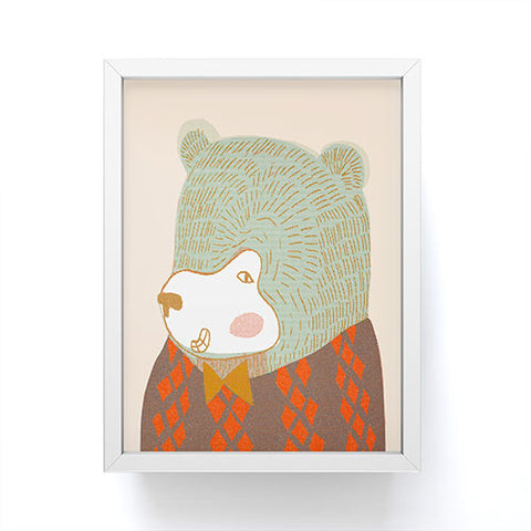 Mummysam Mr Bear Framed Mini Art Print